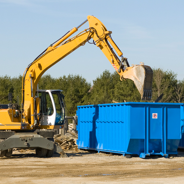 what size residential dumpster rentals are available in Lincroft NJ